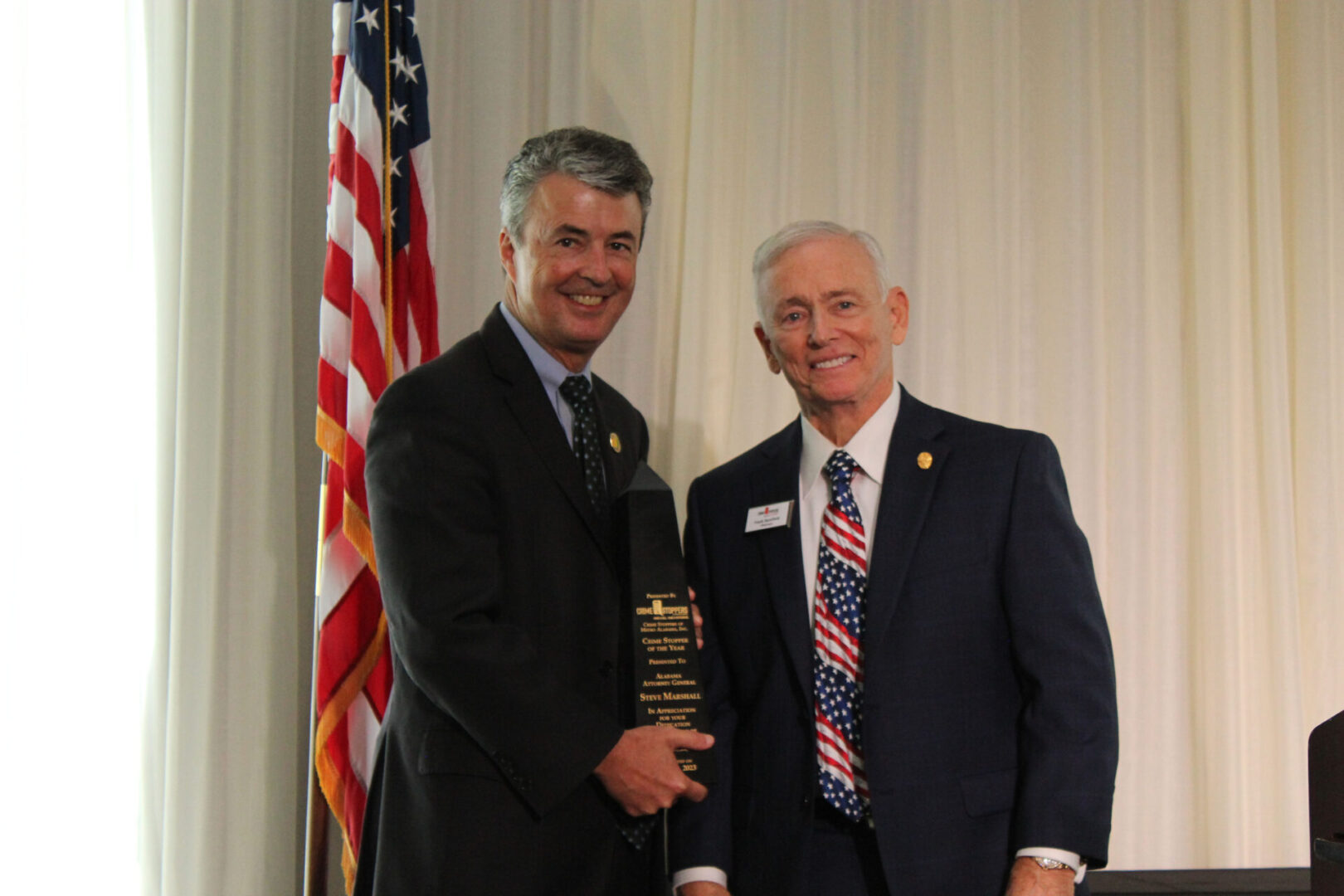 Attorney General Marshall Honored as Crime Stopper of the Year